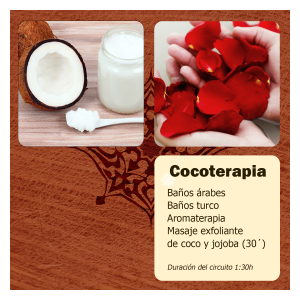 Baños árabes, baño turco, exfoliación aceite de coco, masaje relajante y exfoliante con coco de 30 minutos