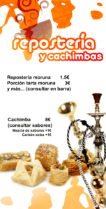 Repostería y cachimbas